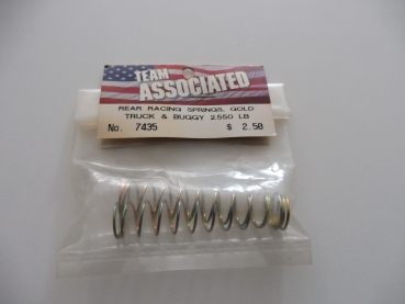 Team Associated Rear Racing Springs , Gold for Truck & Buggy , 2pieces #7435