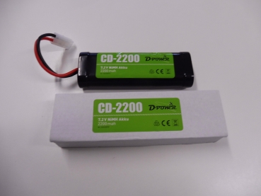 D-Power NiMH 7,2 - 2200 Akkupack ,Tamiya-Stecker #CD220072