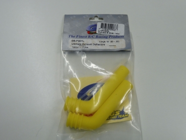 Silicone Exhaust Tube 6.0 - 10cc ,10mm, 2 pieces, yellow # GS-P35YL