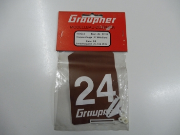 Graupner frequency flag 27Mhz / channel 24 # 27.24