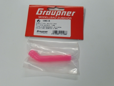 Graupner exhaust pipe made of silicone | Pink | 6mm # 1383.6