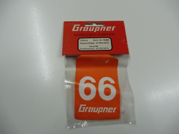 Graupner frequency flag 35Mhz / channel 66 # 35.66