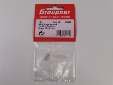 Graupner mini ball joint M2 | Ball Ø 3.8mm # 3669