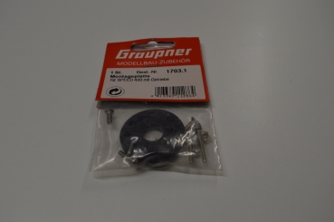 Graupner mounting plate for Speed 400 with gearbox #1703.1