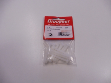 Graupner plastic screws, pan head, slot, M4x40, pack of 10 # 227.1