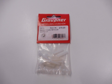 Graupner plastic countersunk screw M4x20, pack of 10 # 279.20