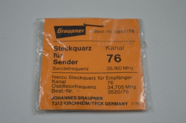 Graupner Varioprop Steckquarz für Sender | 35.160Mhz | Kanal 76 #3517.76