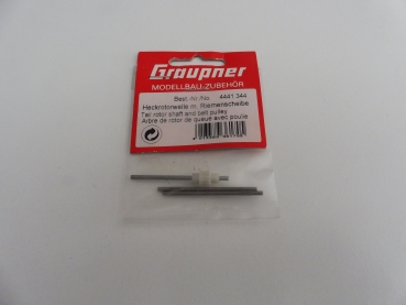 Graupner Micro Star 400 tail rotor shaft with pulley #4441.344