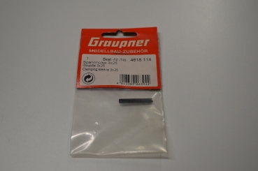 Graupner clamping sleeve 3x25mm #4618.114