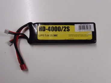 D-Power Lipo HD-4000 | 2S | Lipo | 7,4V | 30C #HD40002T