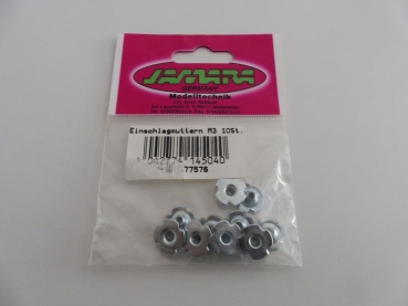 Jamara drive-in nuts M3 | 10 pieces #177576