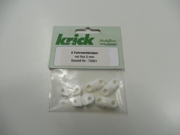 Krick chassis brackets with groove 3mm #70201