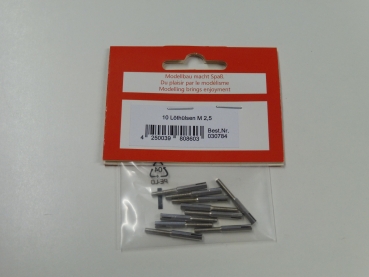Solder sleeves M2.5 / 2.1mm. 10 pieces # 030784