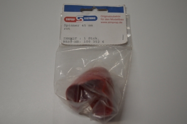 Simprop Kunststoff Spinner Rot | 45mm #1003526