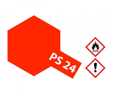 Tamiya Polycarbonate Spray PS-24 Neon Orange #86024