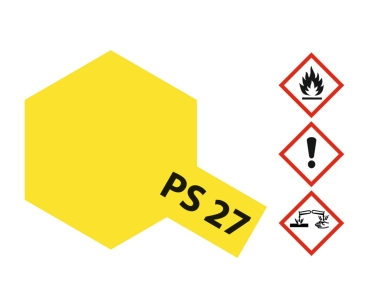 Tamiya polycarbonate spray PS-27 Fluorescent yellow # 86027