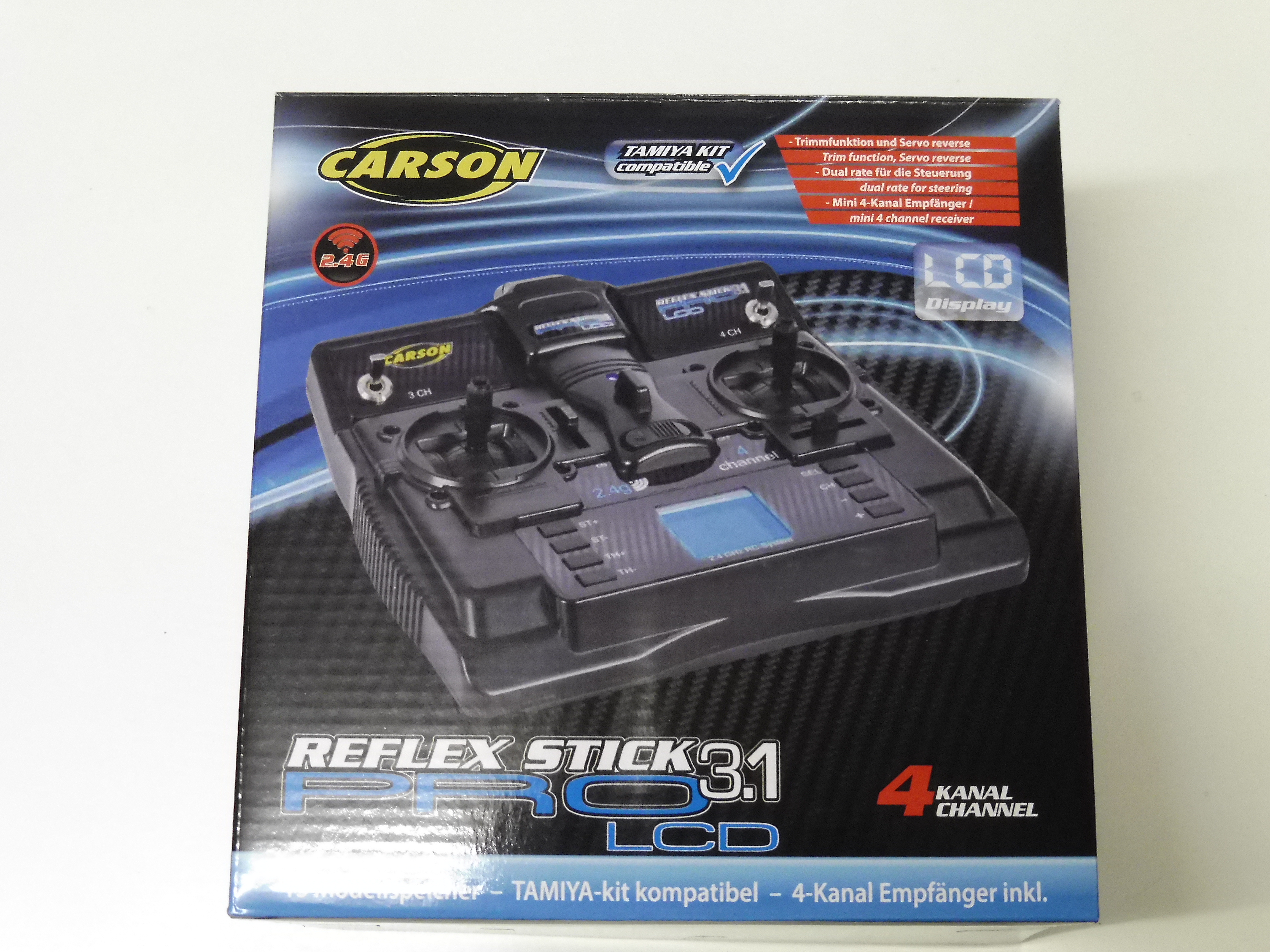 Carson Télécommande Reflex Stick Pro 3.1 LCD 2.4 G 4 canaux/500500085 