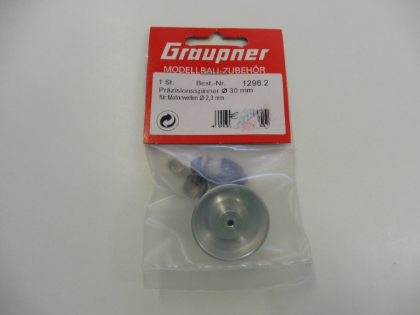 Graupner Präzisionsspinner / Spinner 30mm , Welle 2,3 mm #1298.2