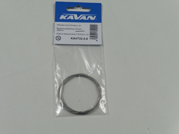 Kavan stainless steel wire rope 0.8mm / 2M #KAV732.0,8